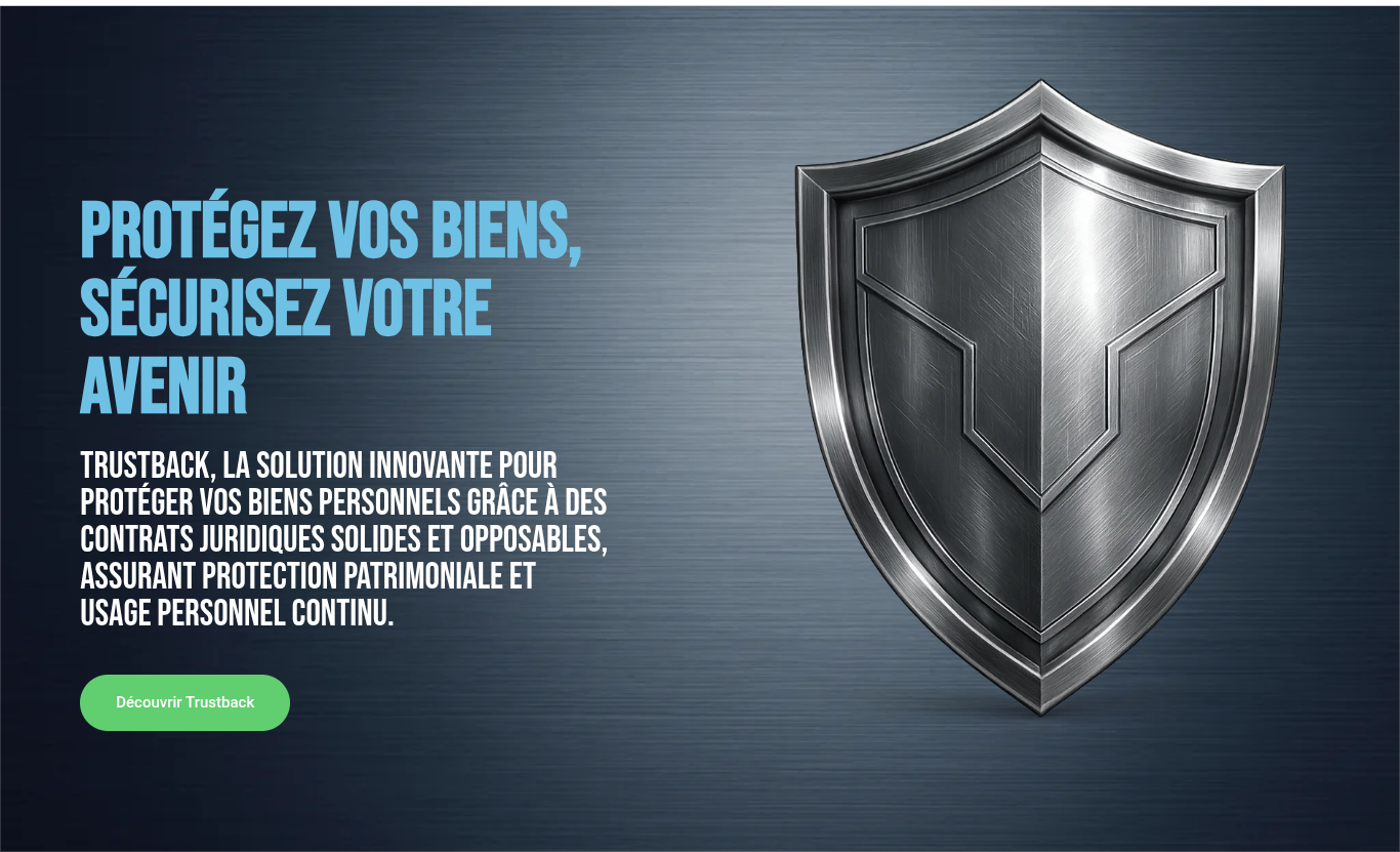 Aperçu du projet Trustback